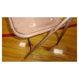 Lot of 20 Beige/ Tan Metal Folding Chairs