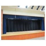 Norcostco Stage Curtain System-Plateau Black
