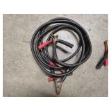 Jumper cables, battery tester and heavy duty rachet strap