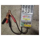 Jumper cables, battery tester and heavy duty rachet strap