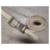 Jumper cables, battery tester and heavy duty rachet strap