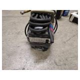 Portable PowerPal air compressor, jumper cables, 2 quarts of motor oil (Mag 1 is open and about 75% full) and one John Deer T19044 oil filter for tractors