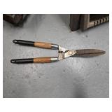 Hose reel - vintage push garden cultivator / plow - hedge shears - ~ 5