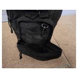 Vintage metal Kenworth sign, portable light, and mini tool case with a variety of tools