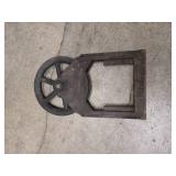 Vintage elevator pulley