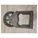 Vintage elevator pulley