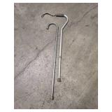 step stool, and wheel chair and 2 metal canes