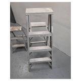 2 metal ladders - one 2