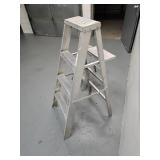 2 metal ladders - one 2