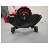 Master Craft Electric lawn mower/edge trimmer (runs but needs trimmer line) and 2 gas cans (2 gal and 6 gal)