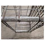 3 Vintage Mid Century Metal Milk Crates - heavy duty