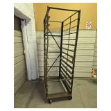 7 ft tall rolling metal rack