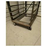 7 ft tall rolling metal rack