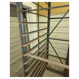 7 ft tall rolling metal rack #2