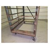 7 ft tall rolling metal rack #2