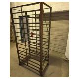 7 ft tall rolling metal rack #2