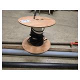 partial spool of electrical wire, pole saw, 11