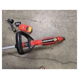 Black and Decker cordless / battery operated weed eater / trimmer - includes battery and charger