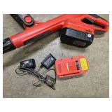 Black and Decker cordless / battery operated weed eater / trimmer - includes battery and charger