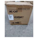 (3) QSC Acoustic Coverage AC-C4T, 4" Full-range foreground/background ceiling loudspeaker with 70/100V transformers