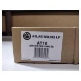 (5) Atlas Sound Up AT10 Stainless Steel 10W Single Gang 70.7V Commercial Attenuator