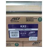 (3) RTI KX2 in-wall controller with twelve programmable hard buttons and a 2.8" color touchscreen
