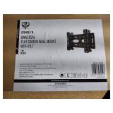 (4) TV Wall Mounts, (1) Loudspeaker wall mount