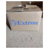 EXTRON: two-gang Ethernet controller, HalfRack Shelf, wireless transmitter/receiver, transmitter HDMI,  longDistance transmitter