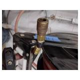 Self-retracting Storing Air Hose Reel with hose.