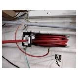 Self-retracting Storing Air Hose Reel with hose.
