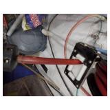 Self-retracting Storing Air Hose Reel with hose.