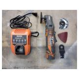 Ridgid R8223500 Multitool W/case Battery Charger and Accessory Kit