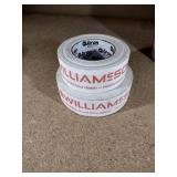 (8) Tape Plus Professional Carpet tape; (4) Cloth-based warning tape, 2″ W  Roll. White cloth with red lettering or blue lettering
