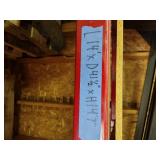 Steel Palette racking w/ plywood surfaces. 2 sections measure 14