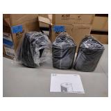 (3) QSC AC-S4T AcousticCoverage Series BLACK transformer-equipped 4" surface-mount loudspeakers