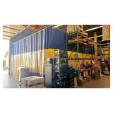 Industrial Safety Curtain Wall, great for dust control, painting, power-wash over spray, or dividing work areas