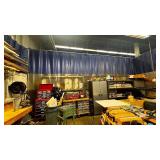 Industrial Safety Curtain Wall, great for dust control, painting, power-wash over spray, or dividing work areas