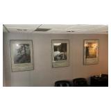 3 Craig Blacklock Art Pieces called "Minnesota Wild"