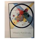 2 Pieces of Framed Abstract Art by Wasilly Kandinsky