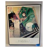 2 Pieces of Framed Abstract Art by Wasilly Kandinsky