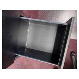 U-Shaped Desk with Hutch, 2 side chairs, 1 office chair and floor protector.