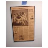 Framed Twins Star Tribune Front Page 1987 and 1991 World Series wins and more