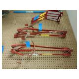 (3 pair) side rail ladder jacks.