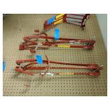 (3 pair) side rail ladder jacks.