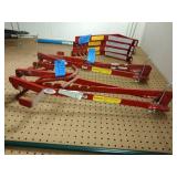 (3 pair) side rail ladder jacks.