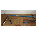 Ideal 74-031 Conduit Bender, Klein Cable Cutter, and lever action grease gun