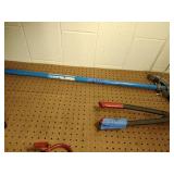 Ideal 74-031 Conduit Bender, Klein Cable Cutter, and lever action grease gun