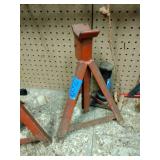 (2) Hydraulic 12-ton Bottle Jacks. (1)  8-ton bottle jack. (2) Steel manual jack stands. Jumper Cables