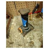 (2) Hydraulic 12-ton Bottle Jacks. (1)  8-ton bottle jack. (2) Steel manual jack stands. Jumper Cables