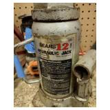 (2) Hydraulic 12-ton Bottle Jacks. (1)  8-ton bottle jack. (2) Steel manual jack stands. Jumper Cables
